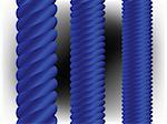 blue vertical columns, abstract vector art illustration