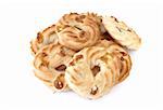 butter biscuits isolated on a white background