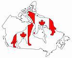 Canadian howling wolves