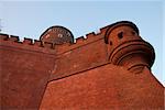 Walls of Wawel Castle in Krakow, Poland.