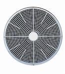 air conditioner fan on white background