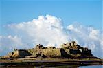 Elizabeth Castle at the entrance to St Helier harbour on Jersey