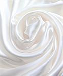 Glatter eleganter weißer Seide kann als Hochzeit-Hintergrund verwenden.