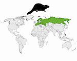 Distribution european beaver