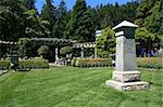 Gardens at Hatley Castle on Vancouver Island in  Victoria, BC, Canada