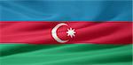 High resolution flag of Azerbaijan