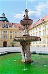 Baroque Fountain in the Abbey of Melk, Austria