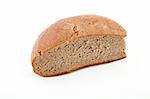 An image of bread on white background