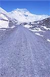 Landscape of Mount Everest from the north face in Tibet China