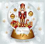 Christmas snowglobe with Nutcracker