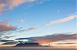 Table Mountain in Cape Town late afternoon view from Blouberg.