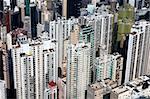 Blocks of flats in hong kong at day