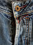 Jeans details with pockets and buttons