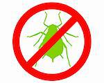 Aphid prohibition sign