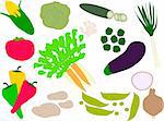 illustration of vegetables - vector