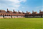 Carterhouse of Pavia, cell complex over a grass field