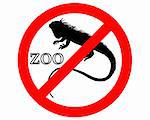 Iguana in zoo prohibited