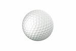 Golf ball isolated on a white background