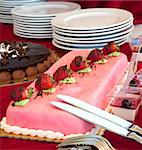 some cake and dessert during a wedding banquet