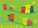 Green city using alternative energy sources