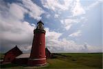 Danish Lighthouse from Bovbjerg, Jutland, Denmark.