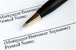 Sign your name here on the mortgage application