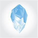Abstract vector of nature crystal with polygons