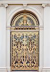 Golden ornate door of the Loo Palace in Apeldoorn, the Netherlands