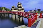 The historic Matsumoto Castle dating from the 15th Century in Matsumoto, Japan.