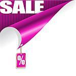 white and purple background with elements of the sale for your design