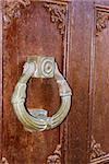 Ancient doorknob in a castle