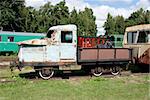 old railway car for carrying goods