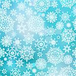 Blue pattern with snowflakes. EPS 8 vector file included