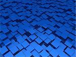 3d blue area background cube abstract pattern