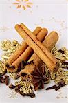 stick cinnamon, anise and cloves - Christmas spices