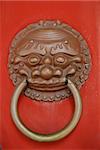 Bronze lion’s head handles -  Confucius temple - Shanghai - Republic of China