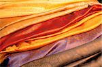 Color silk fabric from India.