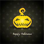 pumpkin for halloween on background vector illustration