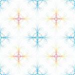 Colorful and beautiful floral pattern on white background