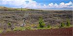 Amazing volcanic landscape at Craters of the Moon National Monument of Idaho.