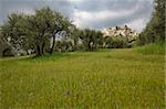 Les baux de provence. Medieval city up on a hill. Provence, France.