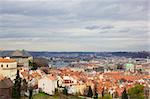 The View on the Prague's gothic Castle and Buildings Czhech, EU