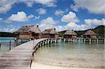 In the lagoon of Huahine, French Polynesia.