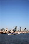 Skyline of City of London seen from Waterloo Bridge