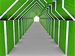 3d house tunnel green home estate business