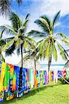 typical fabrics, Bathsheba, East coast of Barbados, Caribbean