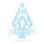 Beautiful abstract christmas tree isolated on white background