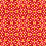 Geometric pattern (seamless) in pink, red, orange, yellow