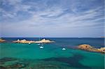 Pregonda beach at Menorca island in Spain