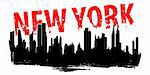 vector illustration of the cityscape of new york